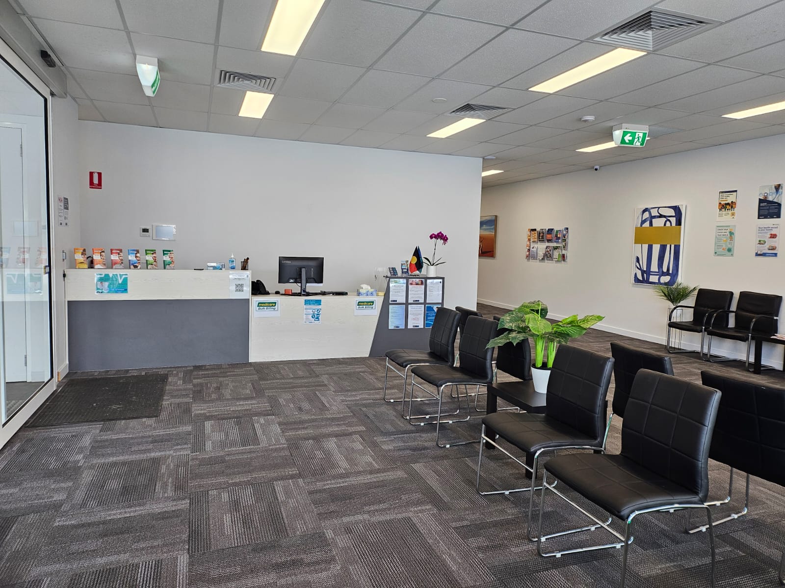 Clinic reception area